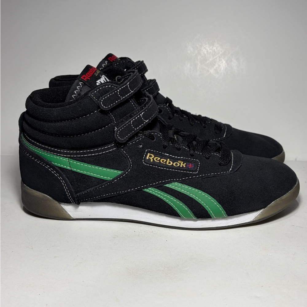 Reebok Freestyle Hi Human Rights Now! Women's US 11 Black Sneakers HQ4141